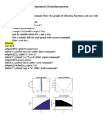 Sin (1/x), Fplot Command - y Sin (X), Area (X, Sin (X) ) - y Exp (-X. X), Barh (X, Exp (-X. X) )