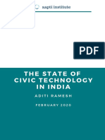 The State of Civic Tech in India - Aditi Ramesh - 2020