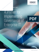 A Primer For Implementing Governance of Enterprise IT: Getting Started With Geit