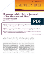 Democracy and The Chain of Command: A New Governance of Africa's Security Sector