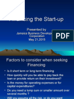 Financing The Start-Up