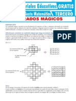 Cuadrados Mágicos para Tercer Grado de Secundaria