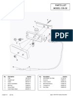 MODEL C35-30 Parts List: Description No. Part No. Description No. Part No