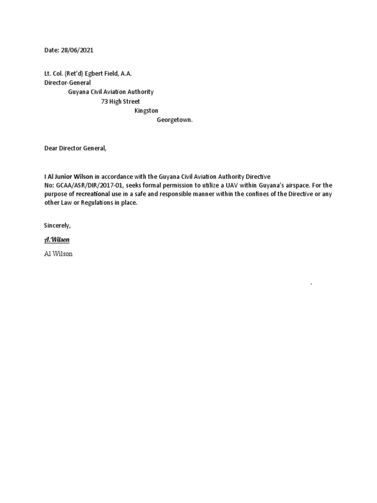 Letter of Request Template 2 PDF