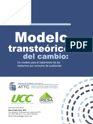 Modelo Transteórico Del Cambio: Un Modelo para Los Trastornos Por Consumo  de Sustancias | PDF | Motivación | Motivacional