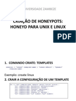 Criação de Honeypots