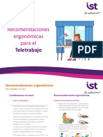 Recomendaciones Ergonomía y Teletrabajo