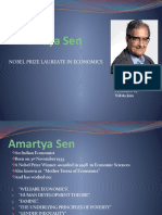 Amartaya Sen: Nobel Prize Laureate in Economics