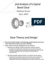 Design and Analysis of A Spiral Bevel Gear