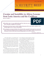 Cocaine and Instability in Africa: Lessons From Latin America and The Caribbean