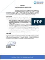 INFORME  SISTEMA ANILLADO EN AGUA POTABLE