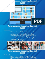 B02 ALP-Autonomous Learning Project Options
