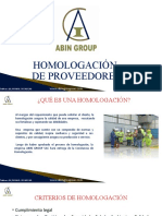 Homologación de Proveedores