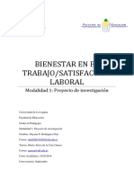 Bienestar en El Trabajosatisfaccion Laboral