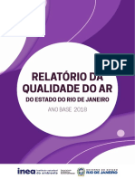 Relatorio Qualidade Ar 2018