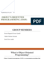 Object Oriented Programming