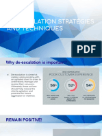 De-Escalation Techniques
