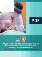 Guia Manejo Clinico de Paciente COVID 19 Emergencia Odontologia IGSS