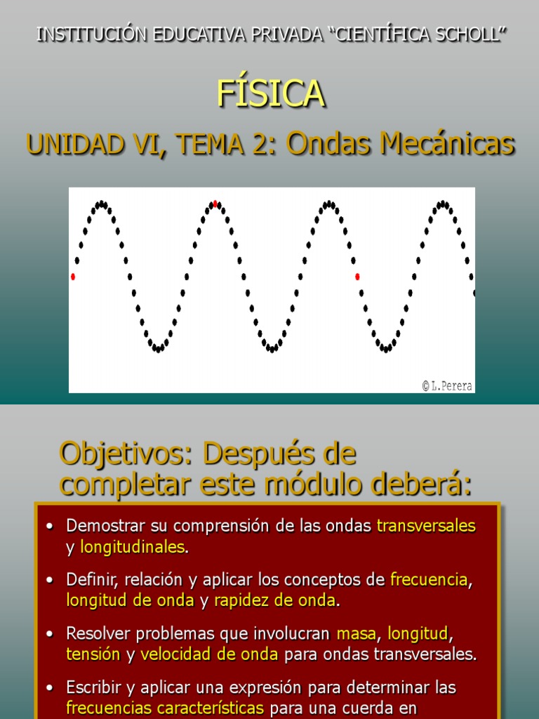 Ondas Mecánicas PDF Olas Frecuencia