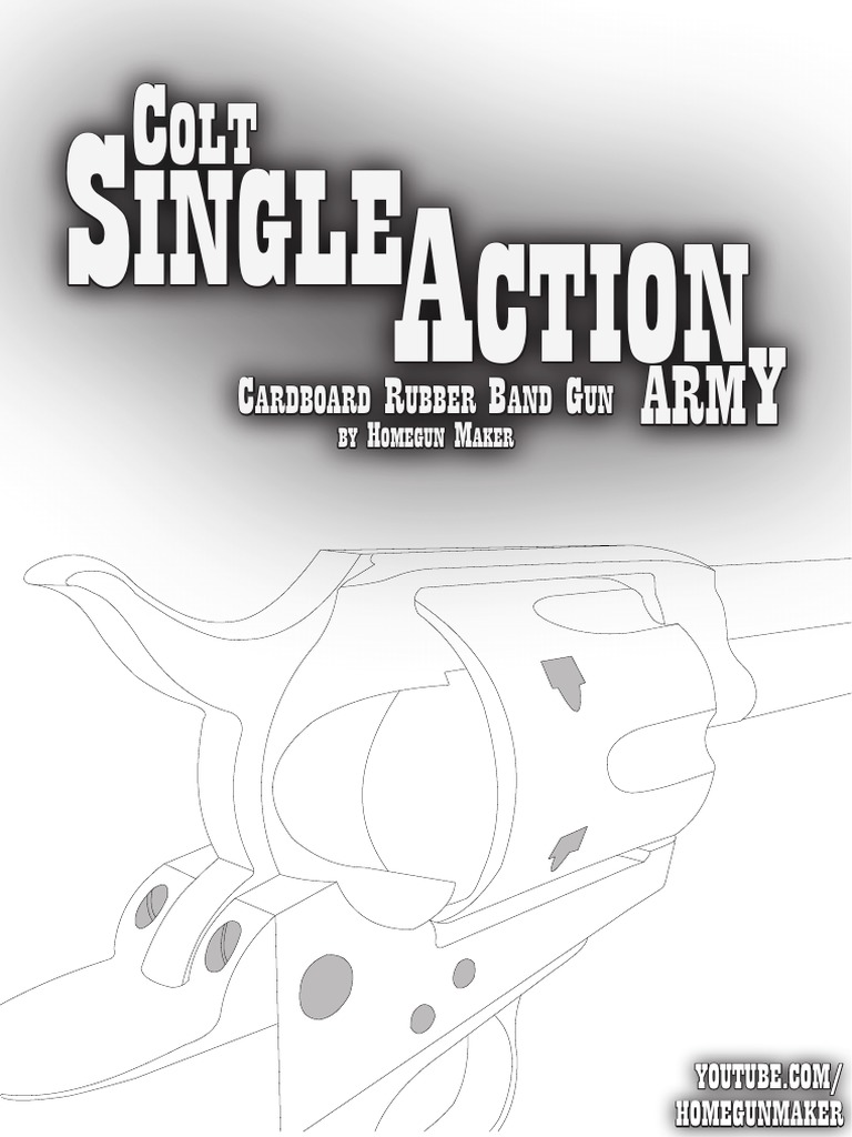 Cardboard Gun Template Instructions | PDF | Projectile Weapons ...