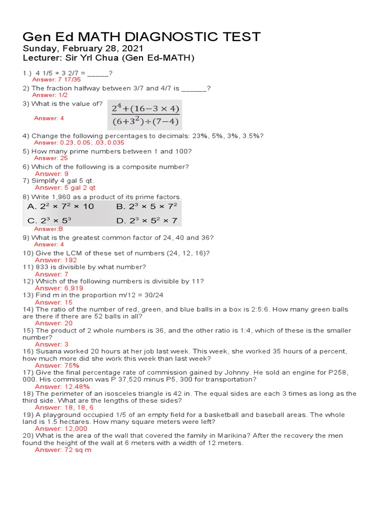 mOCK TEST REVIWER For p1 | PDF | Philippines | Area