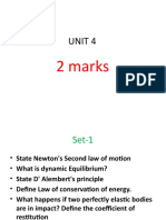 Unit 4: 2 Marks