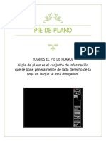 Pie de Plano