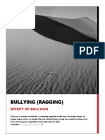 Bullying Ragging Effect of Bullying