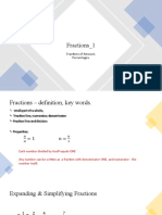 Fractions GCSE 