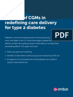 The Use of Cgms in Redefining Care Delivery For Type 2 Diabetes