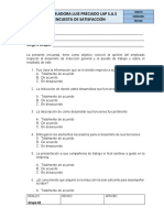 Formato Encuesta de Satisfaccion Induccion de Personal