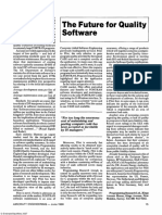 The Future For Quality Software 1990