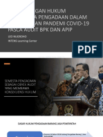 Webinar Perlindungan Hukum Personalia Pengadaan Pandemi Pasca Audit