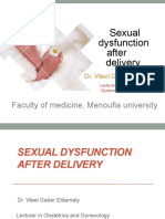 Sexual Dysfunction After Delivery: Faculty of Medicine, Menoufia University
