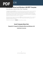 RFP Template | PDF | Request For Proposal | Computer Security