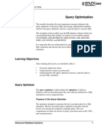 Query Optimization: Learning Objectives