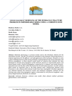 2013 - CILAMCE - Finite Element Modeling of The Hydraulic Fracture Problem in Impermeable Media Using A Cohesive Zone Model