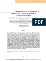 Resource Management and Security Issues in Mobile Phone Operating Systems: A Comparative Analysis
