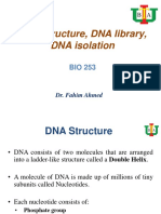 Lecture 5 DNA Structure, DNA Library, DNA Isolation