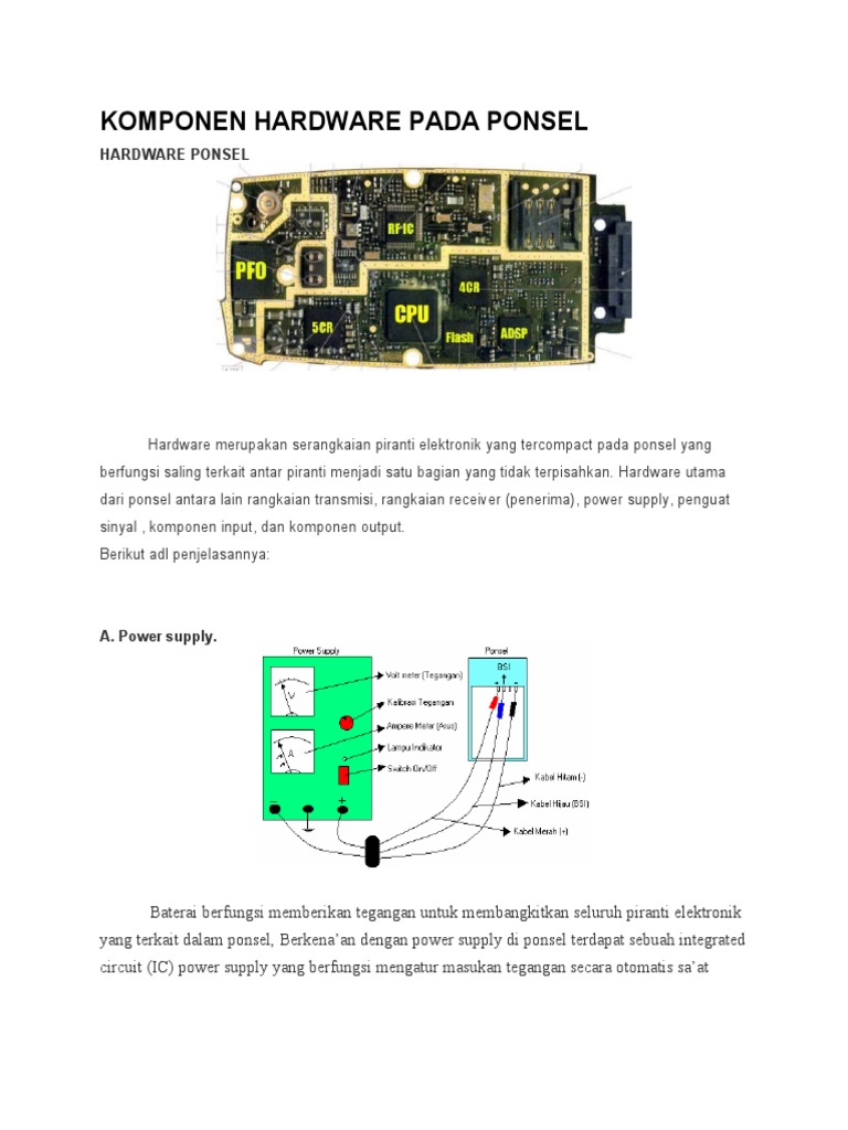 Komponen Pada Ponsel | PDF