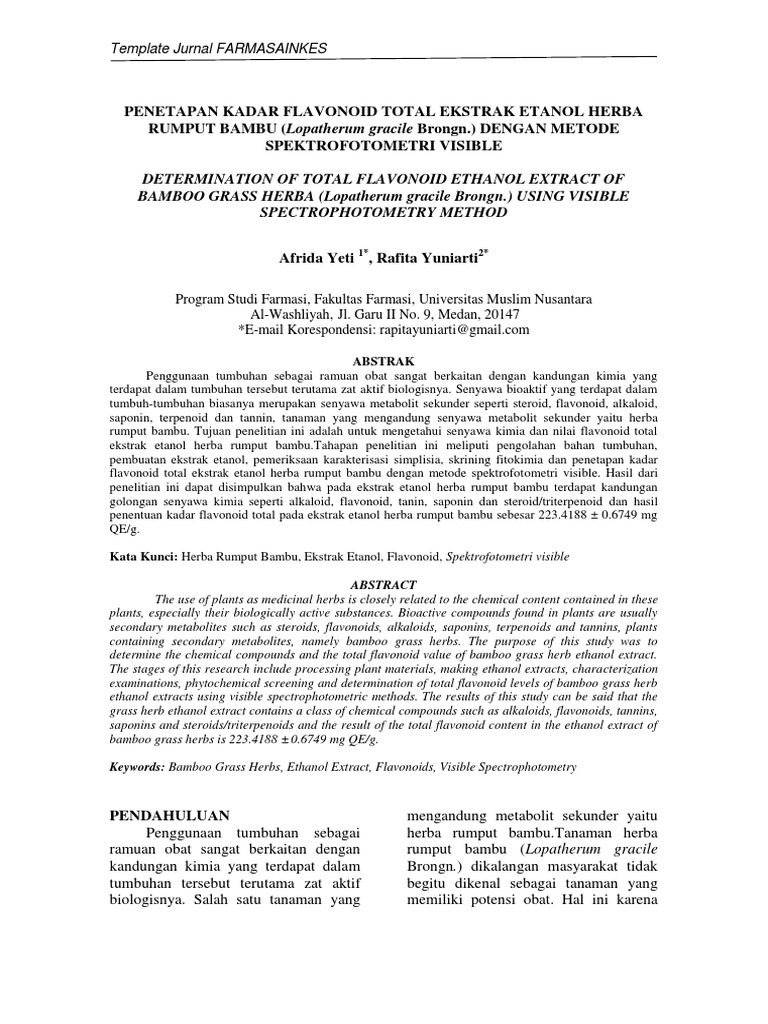 Jurnal Flavonoid Afrida PDF
