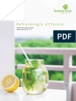 Refreshingly Different Lemon Tree Hotels Annual Report