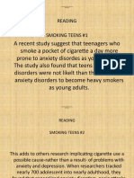 Reading Smoking Teens #1: 6. Intermediate HELP FOR Nurse Disorders