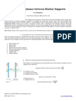 Maximum Distance Between Busbar Supports: A.G.N Bandara