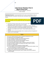 7th Grade Social Studies (A) Midterm Study Guide