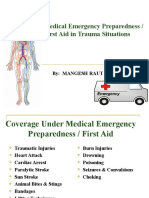 Medical Emergency Preparedness / First Aid in Trauma Situations