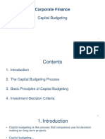 Corporate Finance Capital Budgeting Process