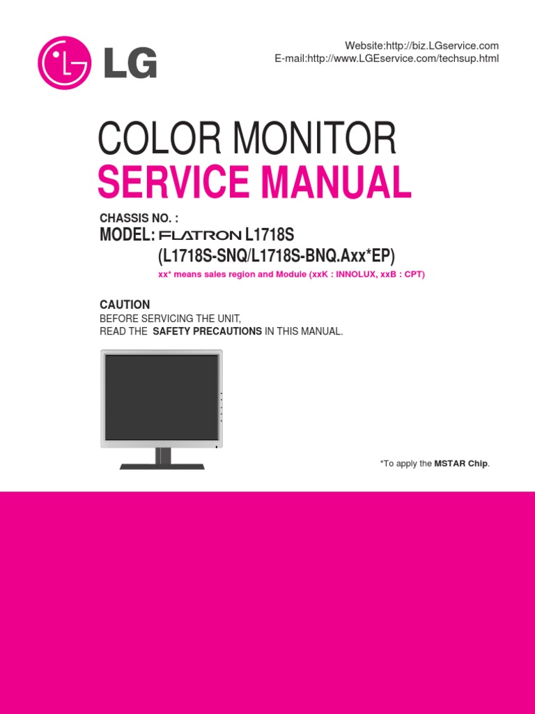 LG-LCD-Monitor-Flatron- L1718S-service-manual | Soldering |