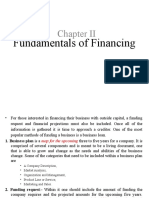 Chapter 2 Fundamental of Financing