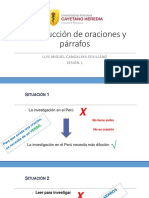 Construcción de Oraciones y Párrafos